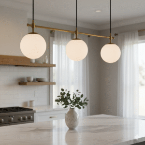 Industrial Loft Glass Orb Pendant Light (Single/Set of Three)