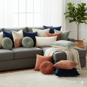 🏡 Cozy Comfort Collection: Mixed Texture & Color Cushion Set (Set of 12)